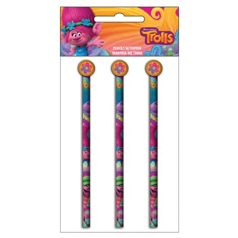 Trolls Pencils With Toppers Set of 3 … £1.99